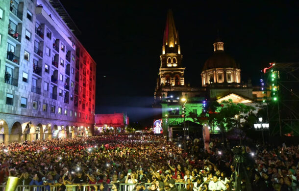 Acuden 70 mil personas al Grito en el Centro Tapatío
