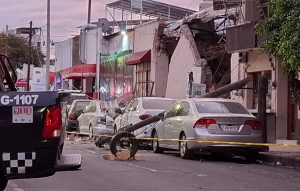 Derrumbe de local en La Perla deja tres lesionados en Guadalajara