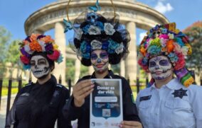 “Escuadrón Catrina” busca concientizar sobre la donación de órganos