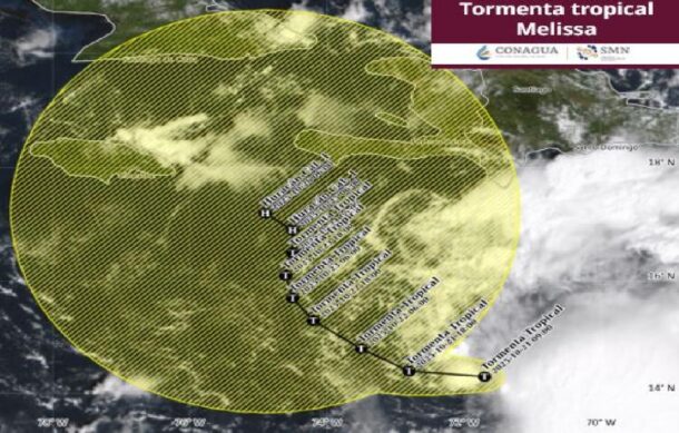Se forma la tormenta tropical “Melissa” en el Caribe