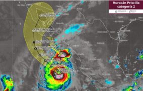 “Priscilla” se intensifica a huracán categoría 2 frente a BCS