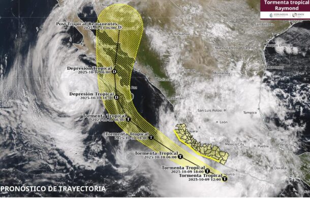 Se forma la tormenta tropical “Raymond” frente a las costas de Guerrero