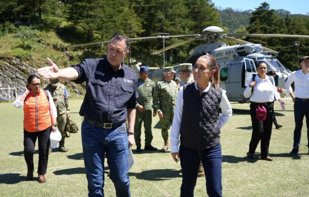 Sheinbaum recorre zonas afectadas en Querétaro