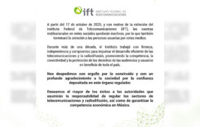 Concluye operaciones el IFT tras 12 años de regular las telecomunicaciones en México