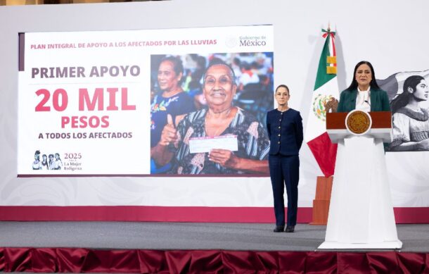 Entrega de apoyos a damnificados por lluvias inicia el miércoles en cinco entidades