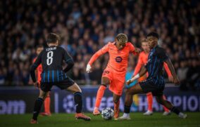 Barcelona rescata sufrido empate 3-3 ante el Brujas de Bélgica