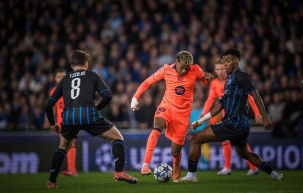 Barcelona rescata sufrido empate 3-3 ante el Brujas de Bélgica