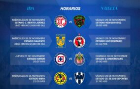 Listos los horarios para la primera fase de la Liguilla del Apertura 2025