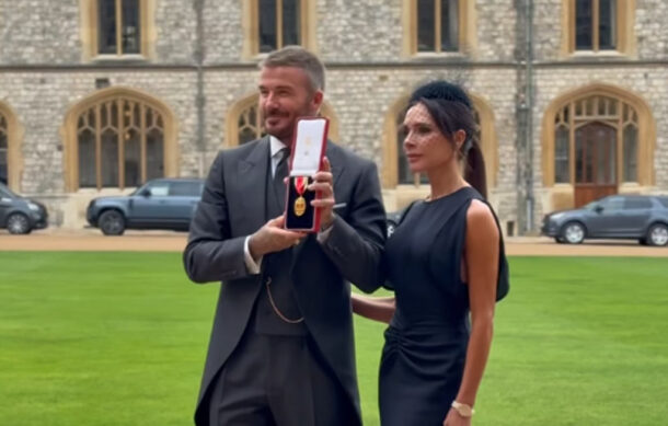 David Beckham es nombrado Caballero por el rey Carlos III en el Castillo de Windsor