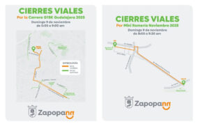 Anuncian cierres viales en la ZMG por Carrera G15K y Mini Romería este domingo