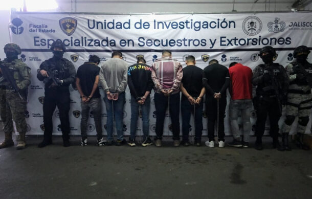 Detienen a siete presuntos extorsionadores de transportistas en El Salto