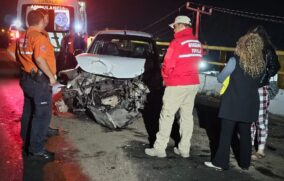 Conductora sale ilesa tras fuerte choque en la carretera a Zapotlanejo