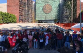 CNTE levanta plantón en San Lázaro y reitera que si no hay solución no habrá mundial