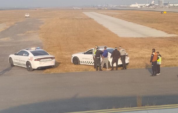 Sujeto ingresa a una pista del Aeropuerto de Guadalajara