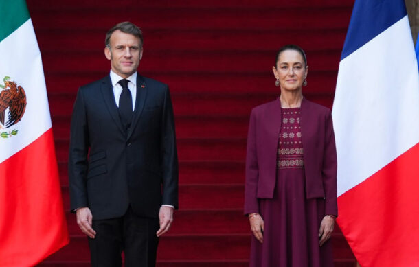 Sheinbaum y Macron fortalecen lazos México-Francia en Palacio Nacional