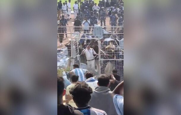 Breve aparición de Messi genera disturbios en Calcuta, India