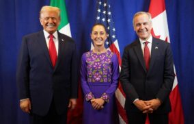 Sheinbaum considera positiva su primera reunión trilateral con Trump y Carney