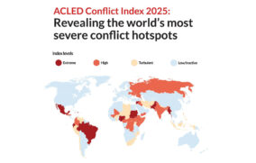 ACLED ubica a Palestina, México y Ucrania entre los países más peligrosos del mundo en 2025