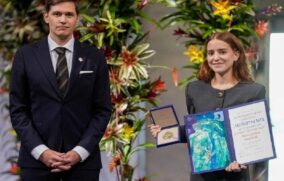 Ana Corina Sosa hija de Corina Machado recibe el Nobel de la Paz