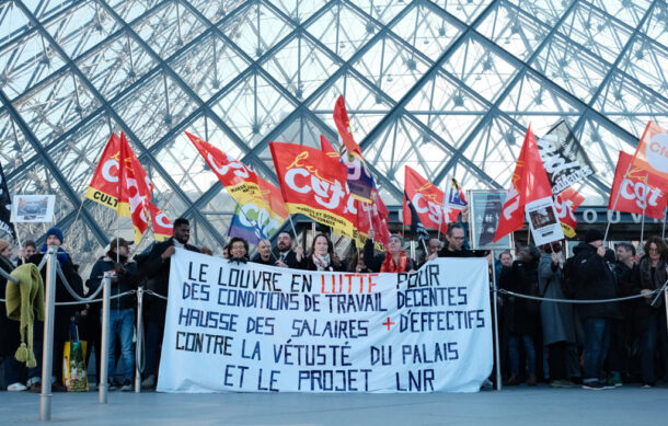 Huelga obliga al cierre del Museo del Louvre por protestas laborales