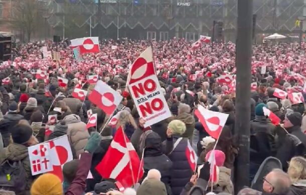 Protestan en Copenhague contra amenazas de Trump sobre Groenlandia