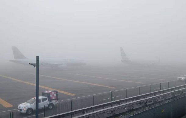 Neblina suspende operaciones en el AICM