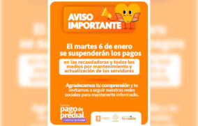 Guadalajara suspenderá pagos municipales este 6 de enero por mantenimiento