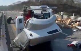 Choque múltiple deja cinco lesionados en autopista GDL–Colima