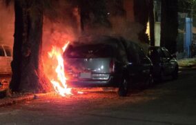 Incendian camioneta en la colonia El Rosario de Guadalajara