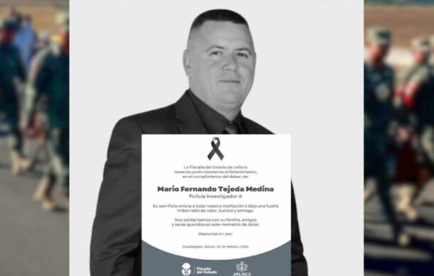 Despiden al comandante Mario Tejeda, abatido en enfrentamiento en Zapopan