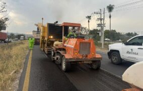 Obras en Carretera a Morelia generan congestionamientos en Tlajomulco