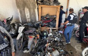 Aseguran taller con motos robadas en Lagos de Moreno
