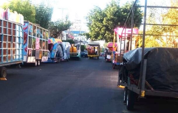 Vecinos denuncian bloqueo de la calle 34 con juegos mecánicos