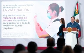 Presume Gobierno Federal aplicación de nueve millones de vacunas contra sarampión