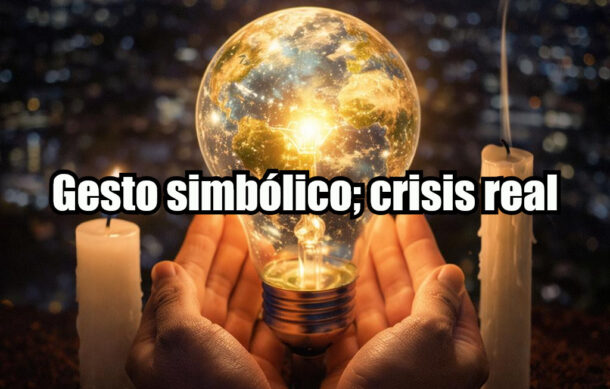 Gesto simbólico; crisis real