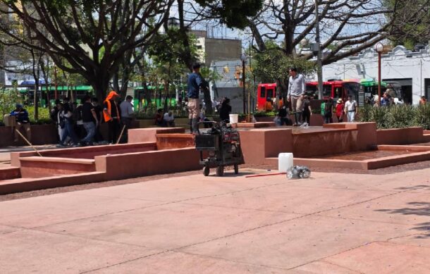 A contrarreloj siguen los trabajos en el Parque Revolución