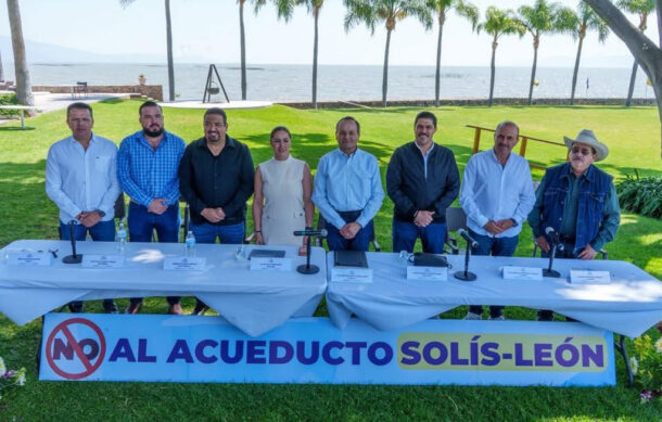 Alcaldes de la Ribera de Chapala rechazan acueducto Solís-León
