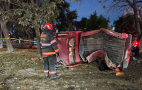 Muere conductor tras volcadura en Periférico Norte, en Zapopan