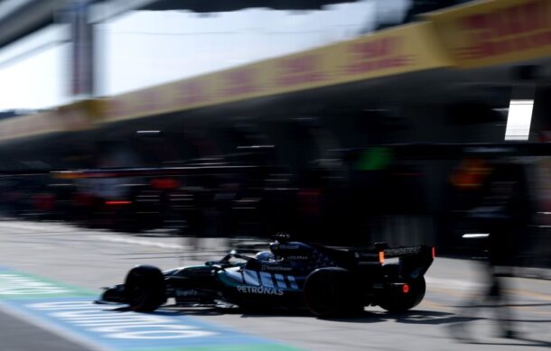 Russell gana la Sprint y Checo Pérez sigue con fallas en su auto de F1