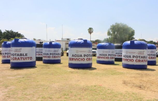 Ante crisis de agua potable, Tlaquepaque coloca más cisternas públicas