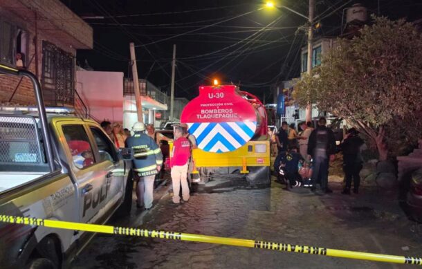 Incendio en Tlaquepaque deja un hombre lesionado y daños materiales