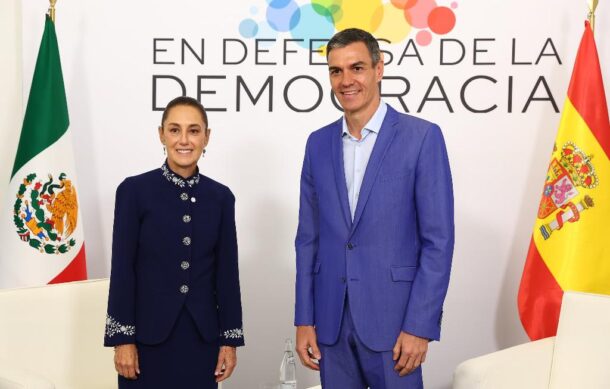 Sheinbaum y Sánchez dialogan sobre la relación México-España