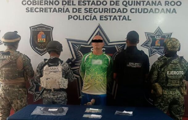 Detienen en Quintana Roo a Remigio “N”, presunto operador criminal