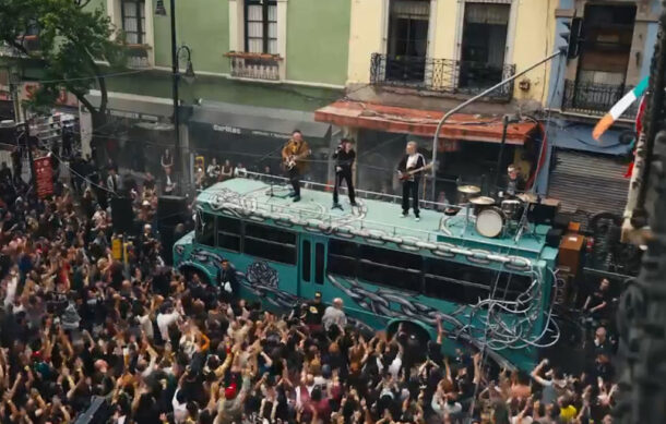 U2 graba videoclip en el Centro Histórico de la CDMX
