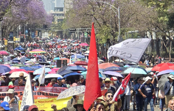 CNTE inicia marcha del 1 de mayo y provoca cortes viales en CDMX