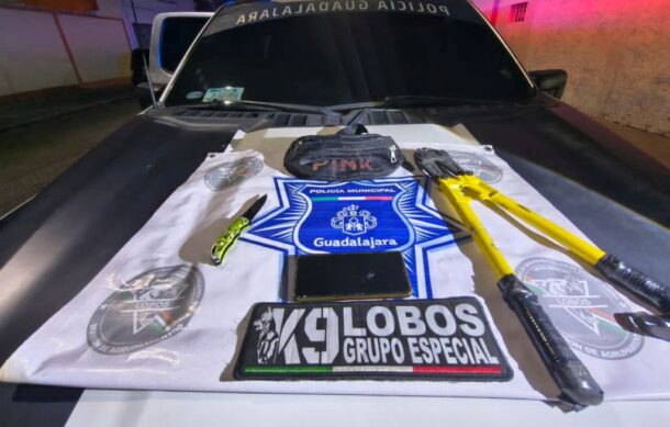 Detienen a presunto ladrón tras robo a negocio en Guadalajara