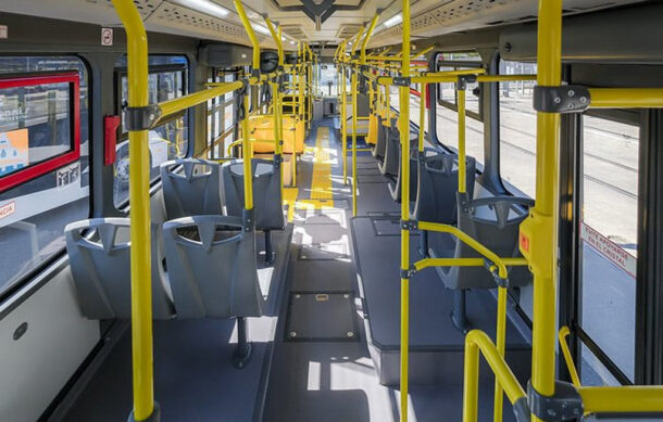 Llegan primeros autobuses eléctricos para Línea 5 del Macro Aeropuerto en Guadalajara