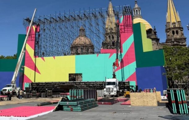 A punto de concluir la instalación del Fan Fest en el centro tapatío