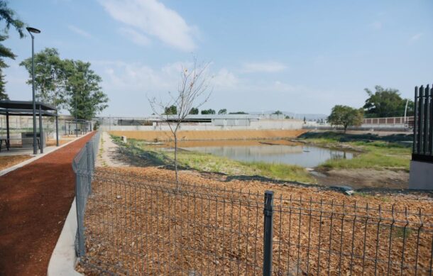 Tlajomulco inaugura vaso regulador para reducir inundaciones en San Agustín