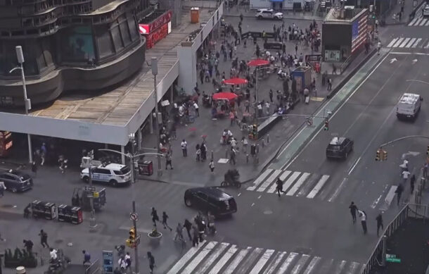Disparos provocan pánico en Times Square, Nueva York